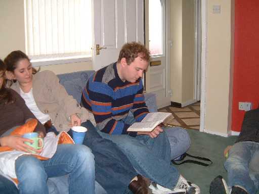 Ben leads the devotional