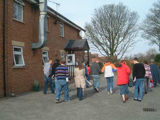 Arrival at Ashton Court Nursing Home