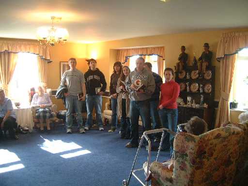 Lucas leads the singing