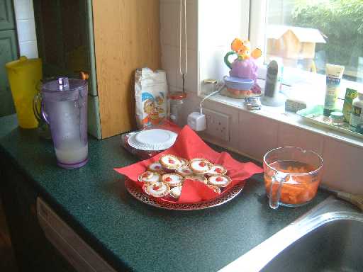 Cherry bakewells for the students