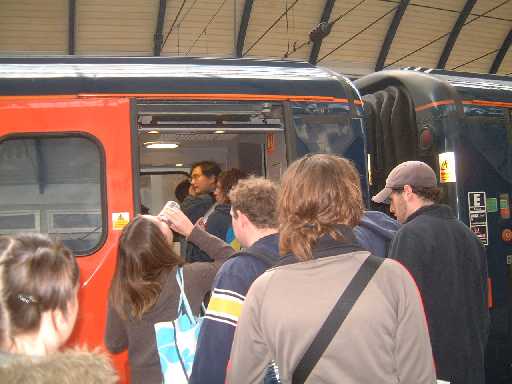 Boarding the Edinburgh Train