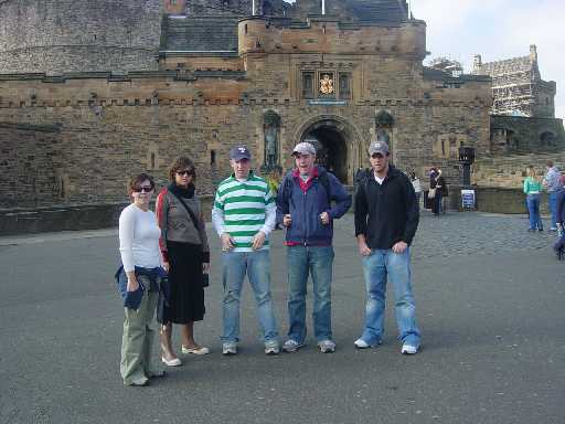 Outside Edinburgh Castle