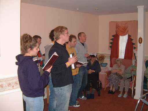 Singing at Garden Lodge Care Home