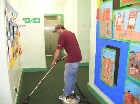 Tidying up at the end of the evening